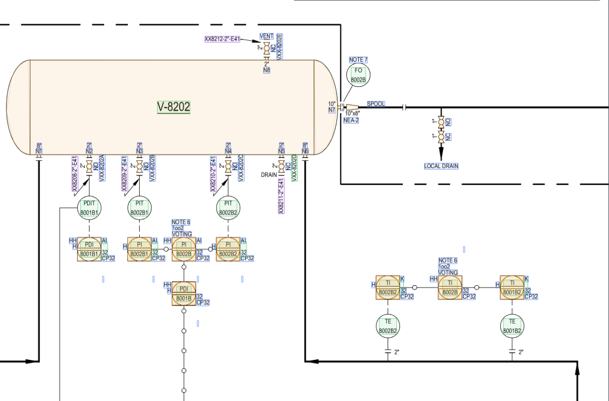 Extracted components with bounding boxes